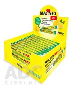 Vitabalans MAGNEX 375 mg + B6 effervescent DISPLEJ tbl eff Lemon 18x20 ks, 1x1 set