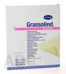 GRASSOLIND NEUTRAL mastný tyl sterilný, impregnovaný neutrálnou masťou (10x10 cm) 1x10 ks