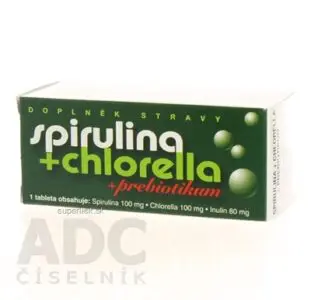 NATURVITA SPIRULINA + CHLORELLA + inulín tbl 1x90 ks