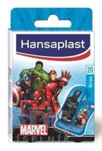 Hansaplast MARVEL náplasť s detským motívom, stripy 1x20 ks