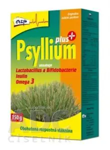 asp Psyllium PLUS rozpustná vláknina, s laktobacilmi a bifidobaktériami, 1x150 g