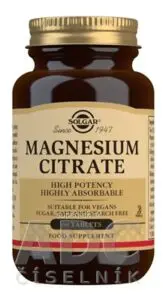 Solgar Magnesium citrát 200 mg tbl 1x60 ks