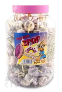 2POP Lízanka s hroznovým cukrom Swet'n Fun, v plast.doze, 125 ks x 7,6 g (950 g)