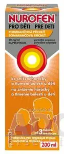 NUROFEN pre deti Pomaranč sus por (fľ.PET hnedá) 1x200 ml