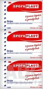 3M SPOFAPLAST č.166N Náplasť strips 76 mm x 51mm, kusová 1x3 ks