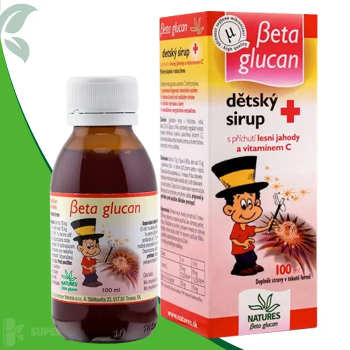 NATURES BETA GLUCAN DETSKY SIRUP+ s príchuťou lesnej jahody 1x100 ml