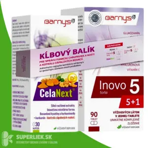 Barny's KĹBOVÝ balík Inovo 5 forte tbl 90 ks + CelaNext cps 30 ks, 1x1 set