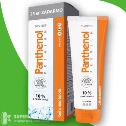 SWISS Panthenol PREMIUM Gél s mentolom 100+25 ml zadarmo (125 ml)