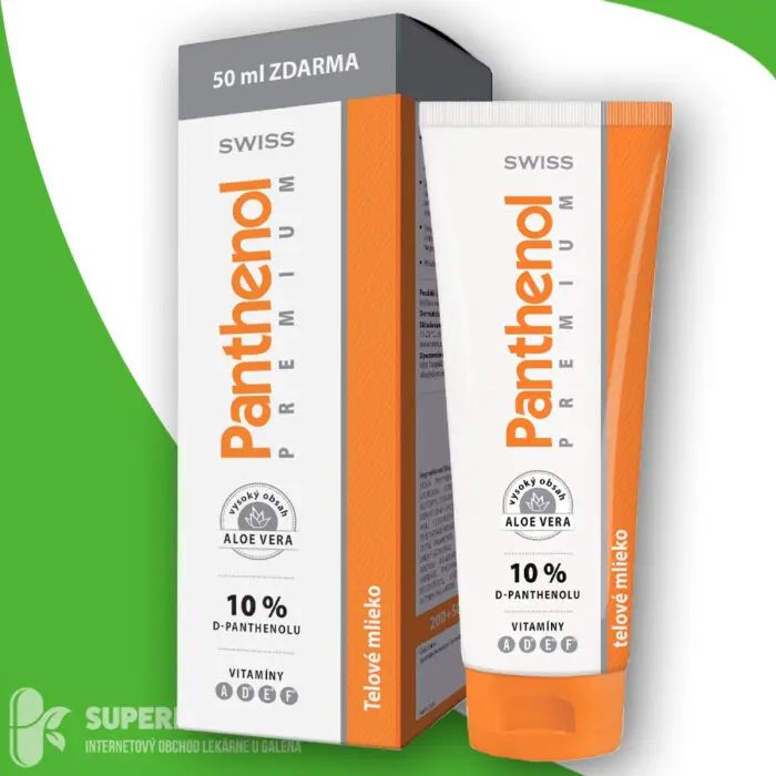 SWISS Panthenol PREMIUM 10% telové mlieko 200+50 ml zadarmo (250 ml)