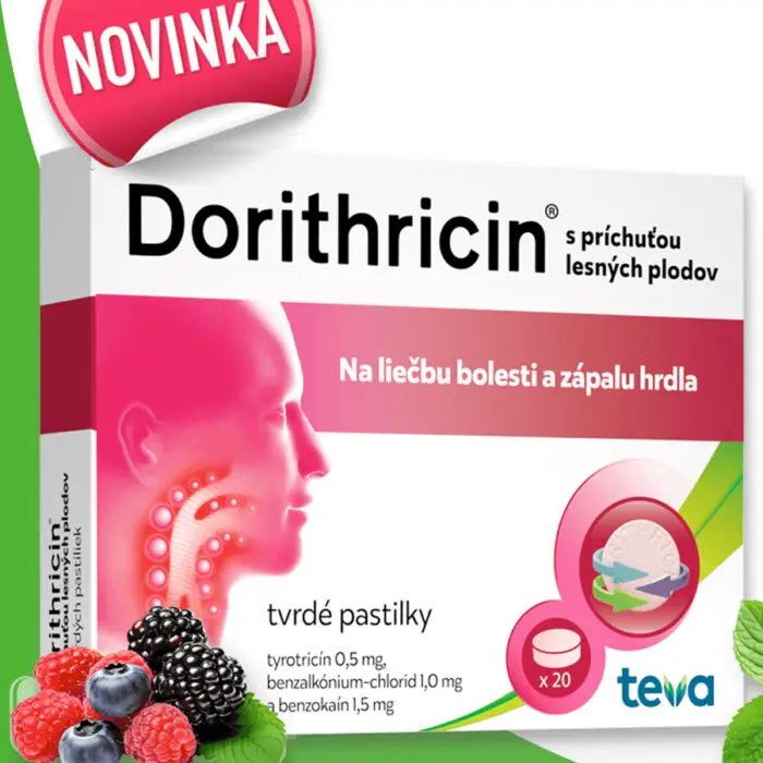 Dorithricin s príchuťou lesných plodov 1x20 ks