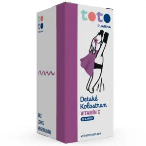 TOTO Detské Kolostrum 500 mg + Vitamín C 40 mg cps 1x60 ks