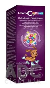 Novo C KIDS multi Multivitamín tekutý prípravok, príchuť lesné ovocie 1x120 ml