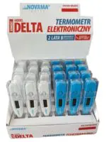 NOVAMA White Delta Digitálny teplomer s meraním za 60 sekúnd, 24ks s displejom