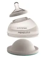 Nanobébé Silikónový cumlík na fľašu Nanobébé - rýchly prietok - 2 ks, od 6m+