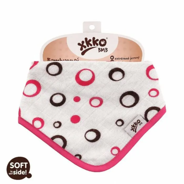 XKKO BMB Spirals&Bubbles - Slintáčik/Šatka, Magenta Bubbles (1ks)