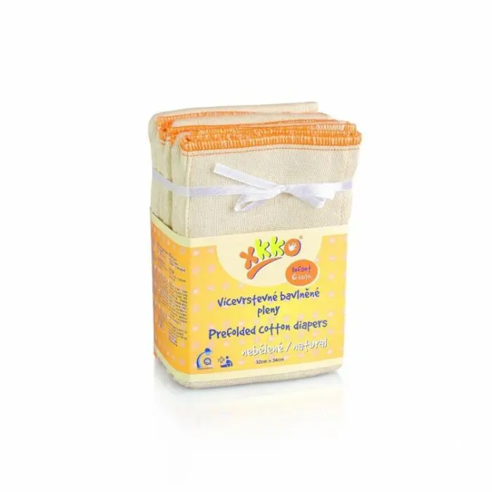 XKKO Classic Viacvrstvové plienky (4/8/4) NATURAL - Infant
