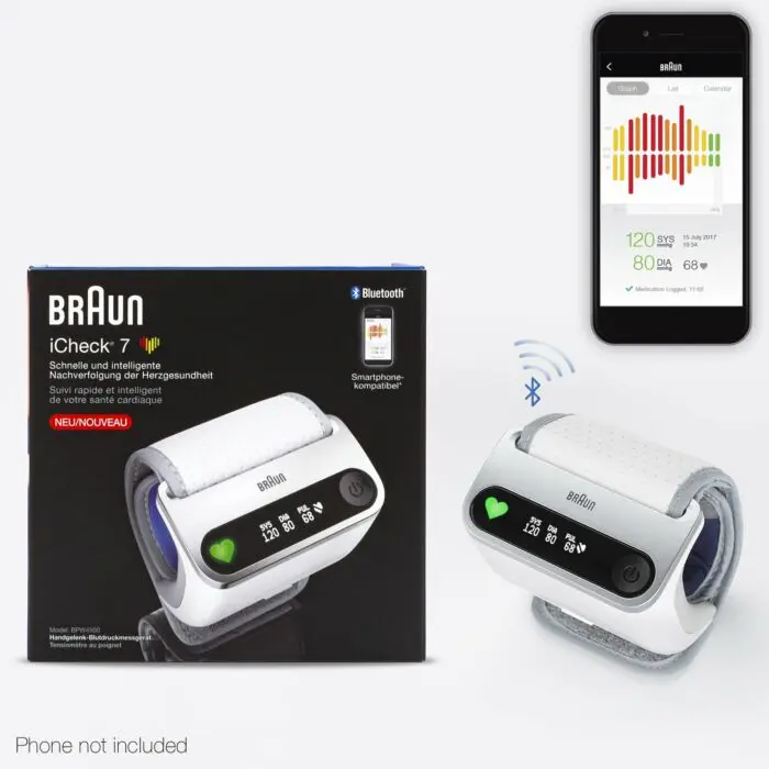 BRAUN iCHECK 7 BPW4500 zápästný tlakomer s Bluetooth