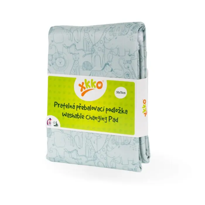 XKKO Safari - Prebaľovacia podložka - Granite Green, 50x70