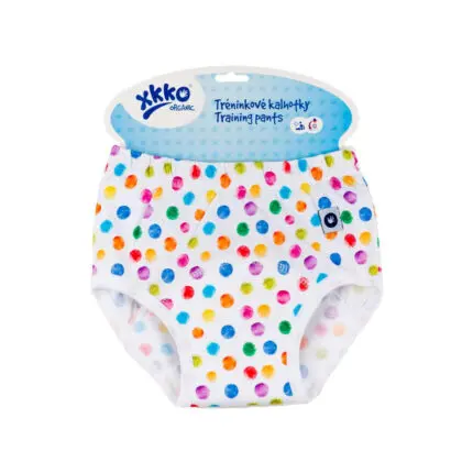 XKKO Tréningové nohavičky Organic - Watercolor Polka Dots, veľkosť M