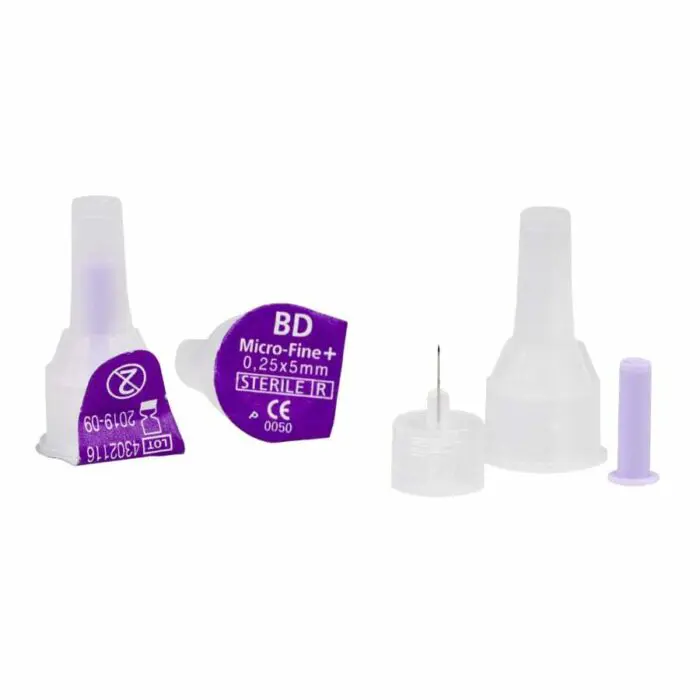 BD Micro-Fine PLUS Injekčné ihly - 0,25 x 5 mm 100 ks.