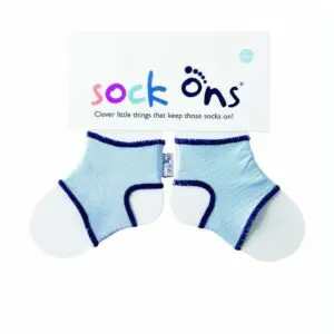 Sock Ons Návleky ne detské ponožky, Baby Blue - Veľkosť 0-6m