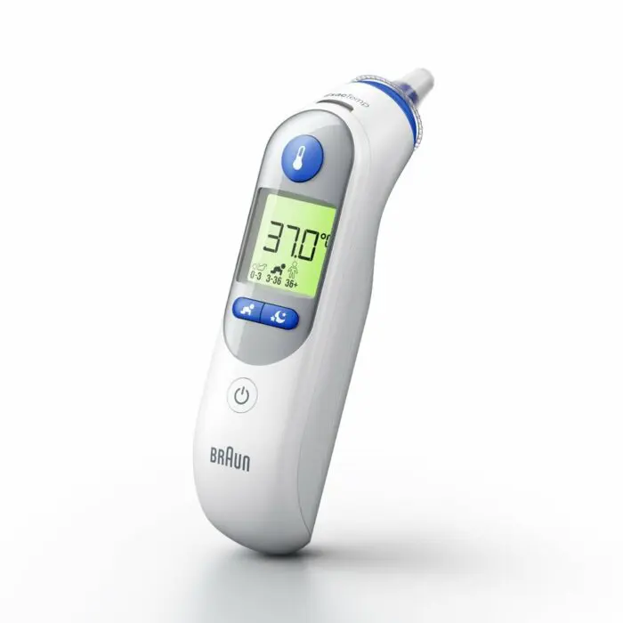 BRAUN ThermoScan 7+ IRT6525 ušný teplomer so systémom "AGE Precision", s osvetlením
