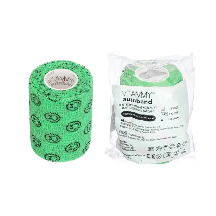 VITAMMY Autoband Samolepiaca bandáž s potlačou smajlík, zelená, 7,5cmx450cm