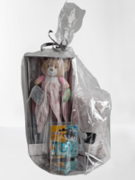 Babygift newborn set, Dojčenský set v darčekovom balení, deka, maznáčik, cumlík, ružová