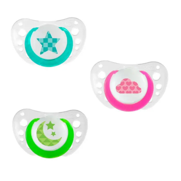 Chicco Physio Air Lumi Upokojujúci cumlík svietiaci v tme, 6m+