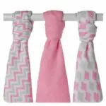 XKKO BMB Bambusová plienka Scandinavian Baby Pink, 70x70, MIX 3ks