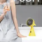 VITAMMY Dream desk fan,  USB mini stolný ventilátor, žltý