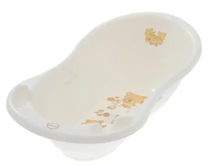 TEGA BABY Vanička malá Teddy 86cm biela perleť