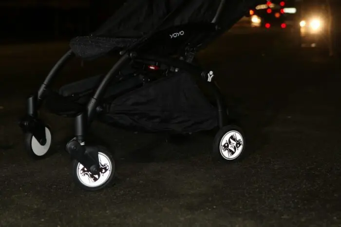 Pogu Reflexné nálepky na kolesá kočíka, Líšky, set - 4ks