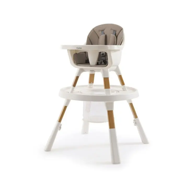 Oyster Home Highchair 4v1 - Mink, Detská jedálenská stolička 4v1 - Mink, hnedá