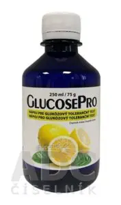 GlucosePro 75 g nápoj pre glukózový tolerančný test, citrón 1x250 ml