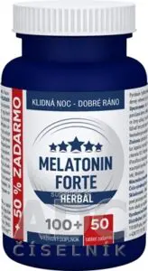 MELATONÍN FORTE HERBAL - Clinical tbl 100+50 zdarma (150 ks)