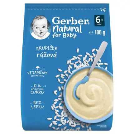 Gerber Natural Ryžová KRUPIČKA (od ukonč. 6.mesiaca) 1x180 g