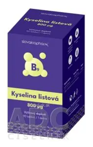 Slovakiapharm Kyselina listová 800 µg tbl 1x90 ks