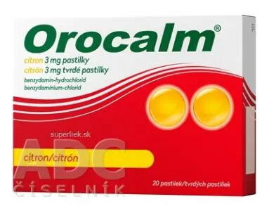 Orocalm citrón 3 mg pas ord (blis.PVC/PVDC/Al) 1x20 ks