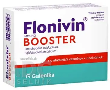 Flonivin IMMUNO BOOSTER cps (prospešné baktérie + 5 vitamínov + zinok) 1x30 ks