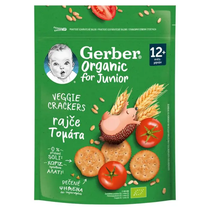 Gerber Junior Organic KREKRY s mrkvou 1x100 g