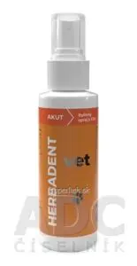 HERBADENT VET AKUT Bylinný ústny sprej s CHX pre psy a mačky 1x90 ml