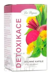 Dr. Popov Bylinné kapsuly DETOXIKÁCIA cps 1x60 ks