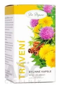 Dr. Popov Bylinné kapsuly TRÁVENIE cps 1x60 ks