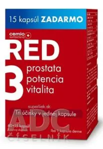 Cemio RED3 cps 60+15 zadarmo (75 ks)
