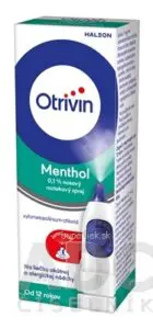 Otrivin Menthol 0,1% aer nao (fľ.HDPE s dávkovačom ovl. palcom) 1x10 ml