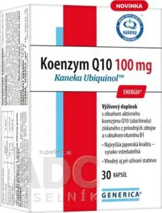 GENERICA Koenzym Q10 100 mg Kaneka Ubiquinol cps 1x30 ks