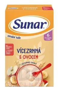 Sunar Cereálna kaša VIACZRNNÁ S OVOCÍM (od ukonč. 6. mesiaca) 1x210 g