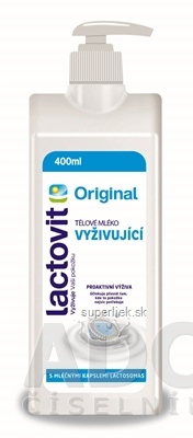 Lactovit Original Telové mlieko vyživujúce, s lactosomas 1x400 ml