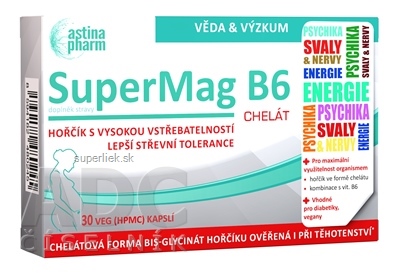 Astina SuperMag B6 CHELÁT cps 1x30 ks